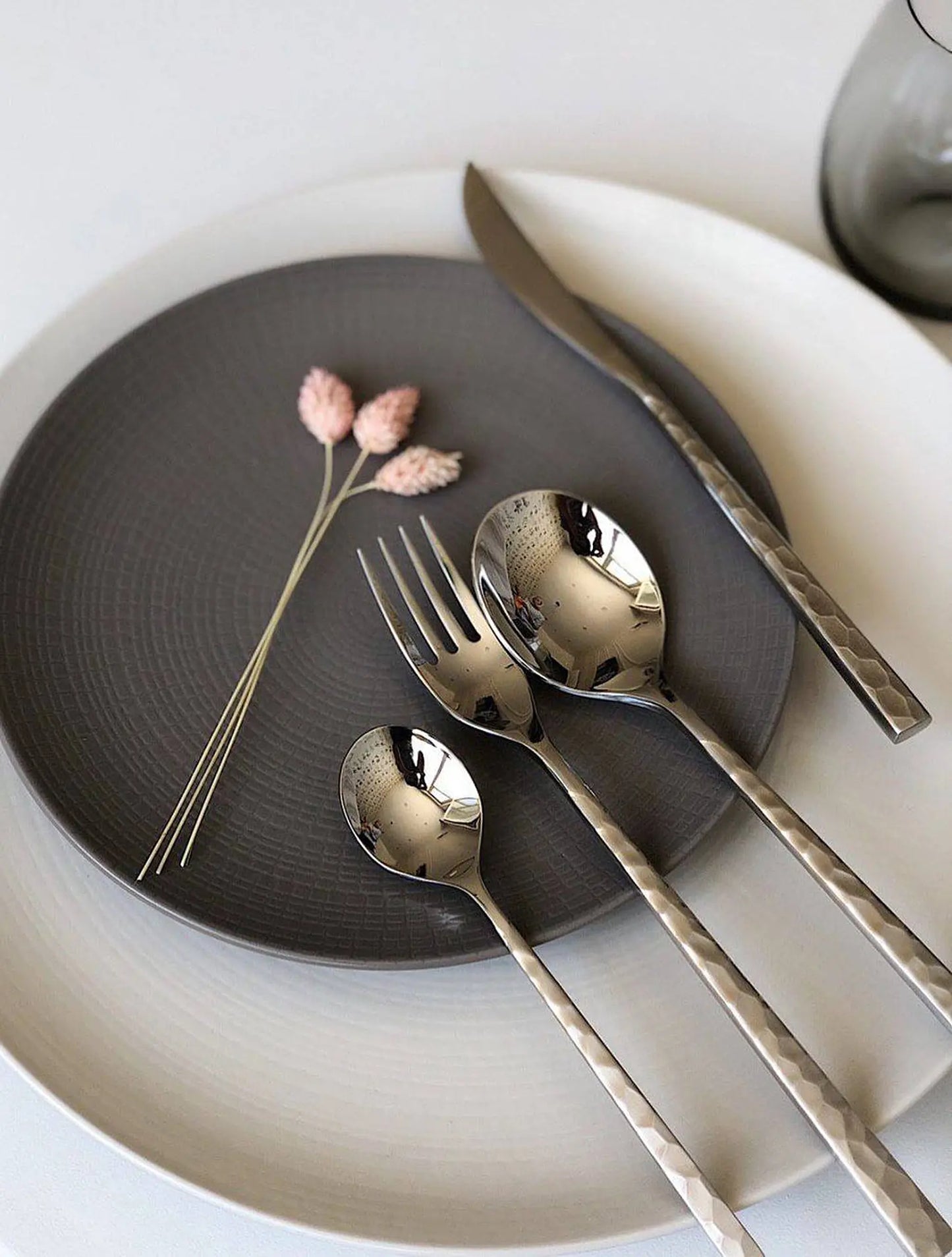 Harmony Hammered Cutlery Set
