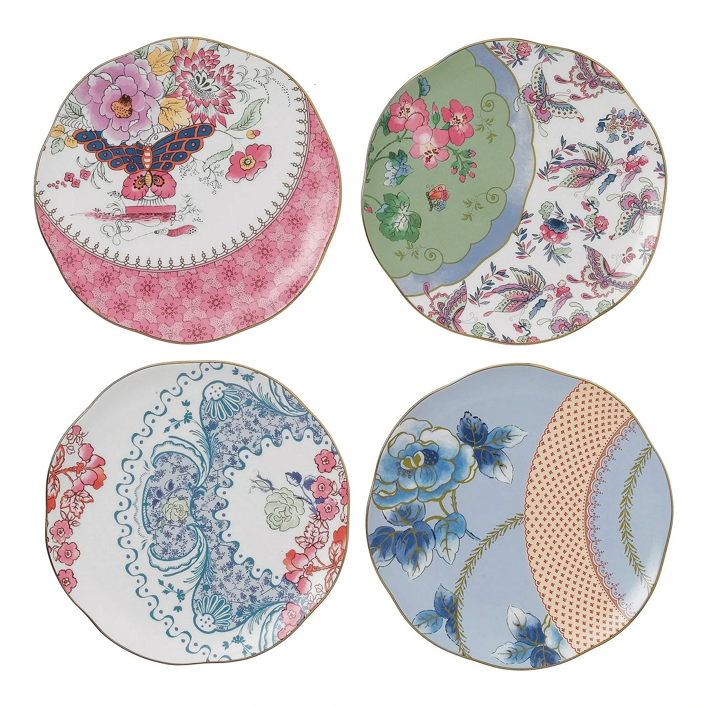 Butterfly Bloom Appetizer Plate Set
