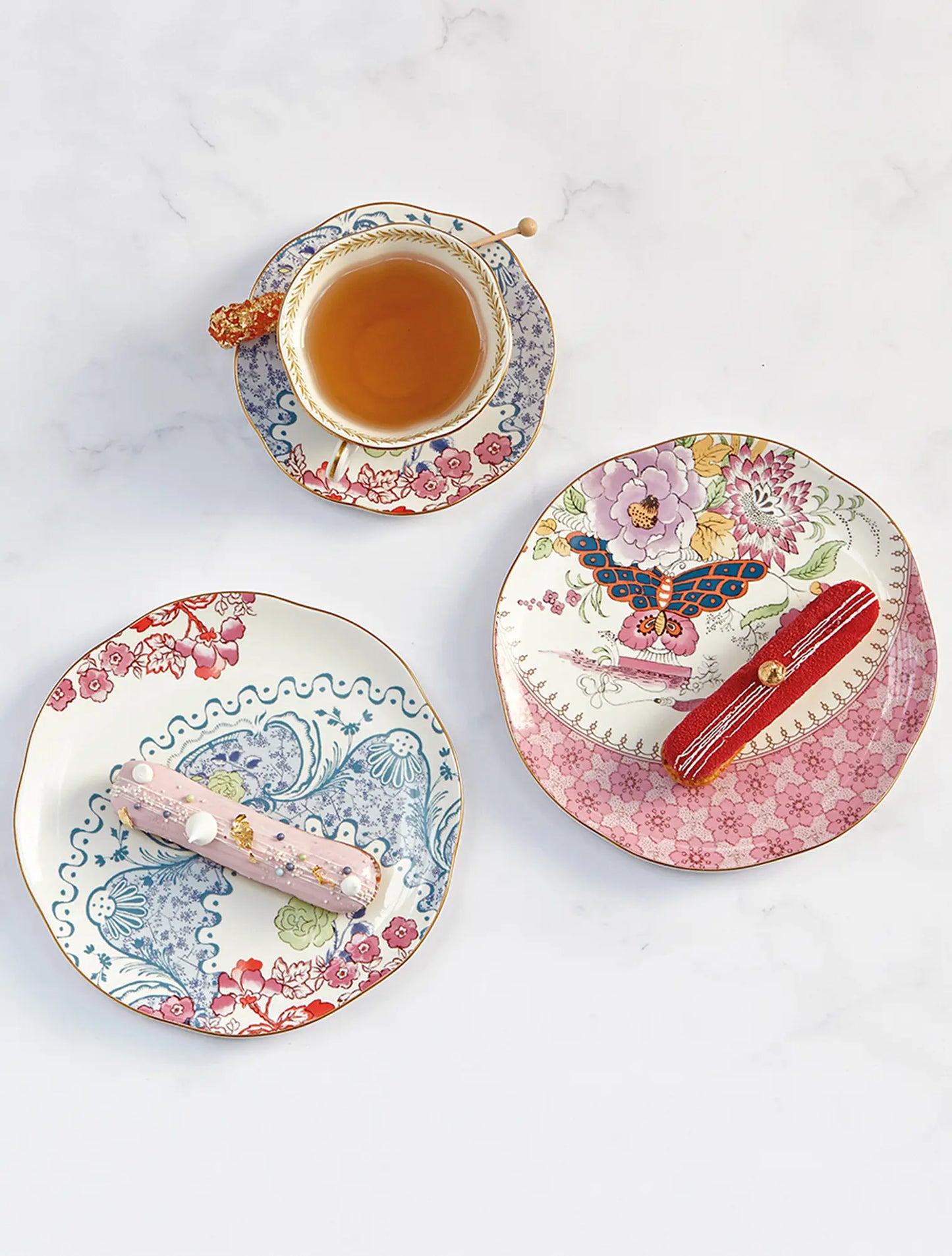 Butterfly Bloom Appetizer Plate Set