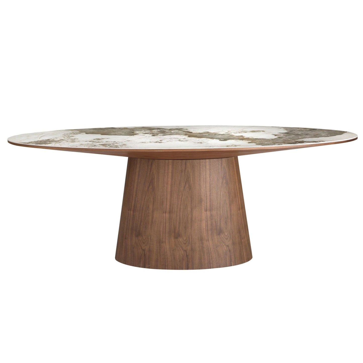 Marble Vein Oval Table