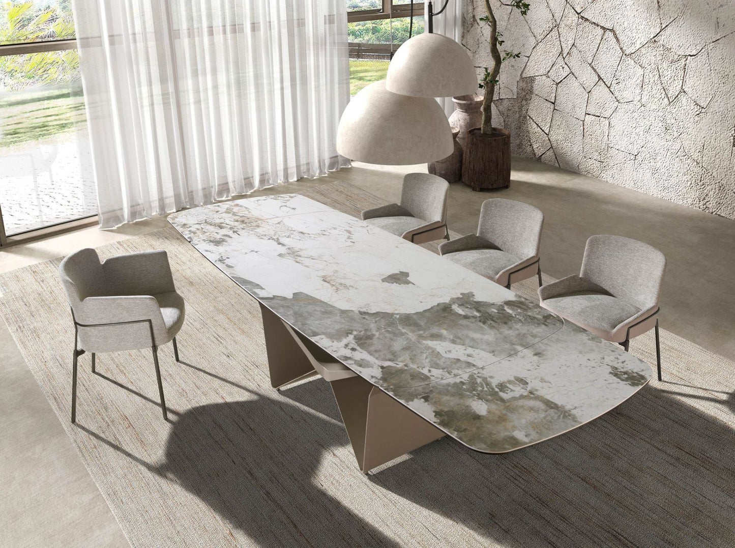 Oval Extendable Dining Table